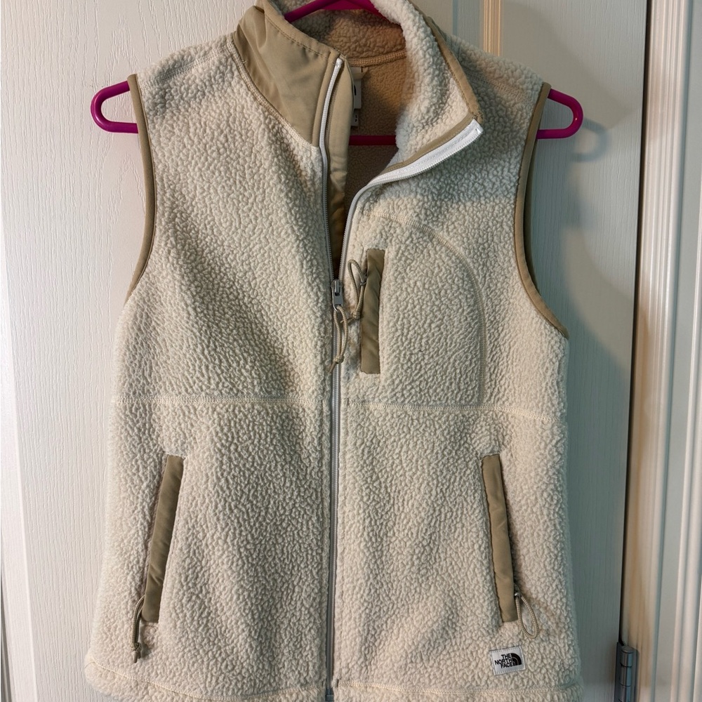 The North Face Off-White Fleece Vest